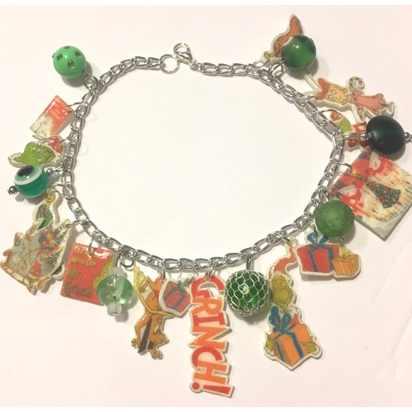 Jewelry - Dr Seuss Grinch who stole Book Christmas Holiday Jewelry - Dr Seuss Grinch who stole Book Christmas Holiday